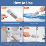 MEQHUO Toilet Pumice Stone With Handle, 5 Pack Pumice Stone Toilet Bowl Cleaner, Hard Water Toilets Ring Remover for Cleaning Toilets, Bathtubs