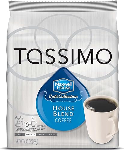 Tassimo Maxwell House Cafe Collection House Blend Coffee 16 T-Discs, 4-Pack (64 T-Discs)