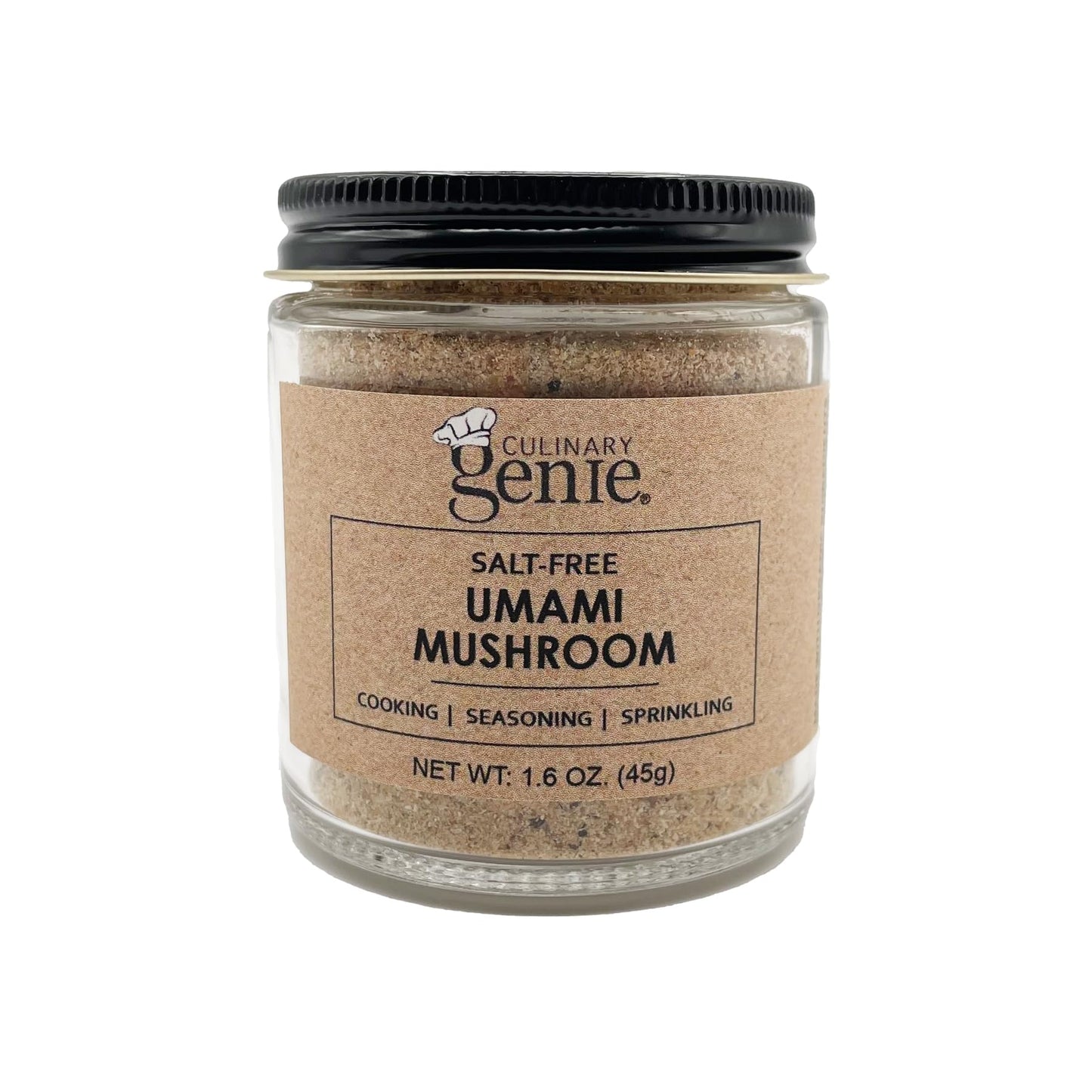 Culinary Genie Salt-Free Umami Mushroom Seasoning Blend - Savory Umami Spice Blend, No Salt Added