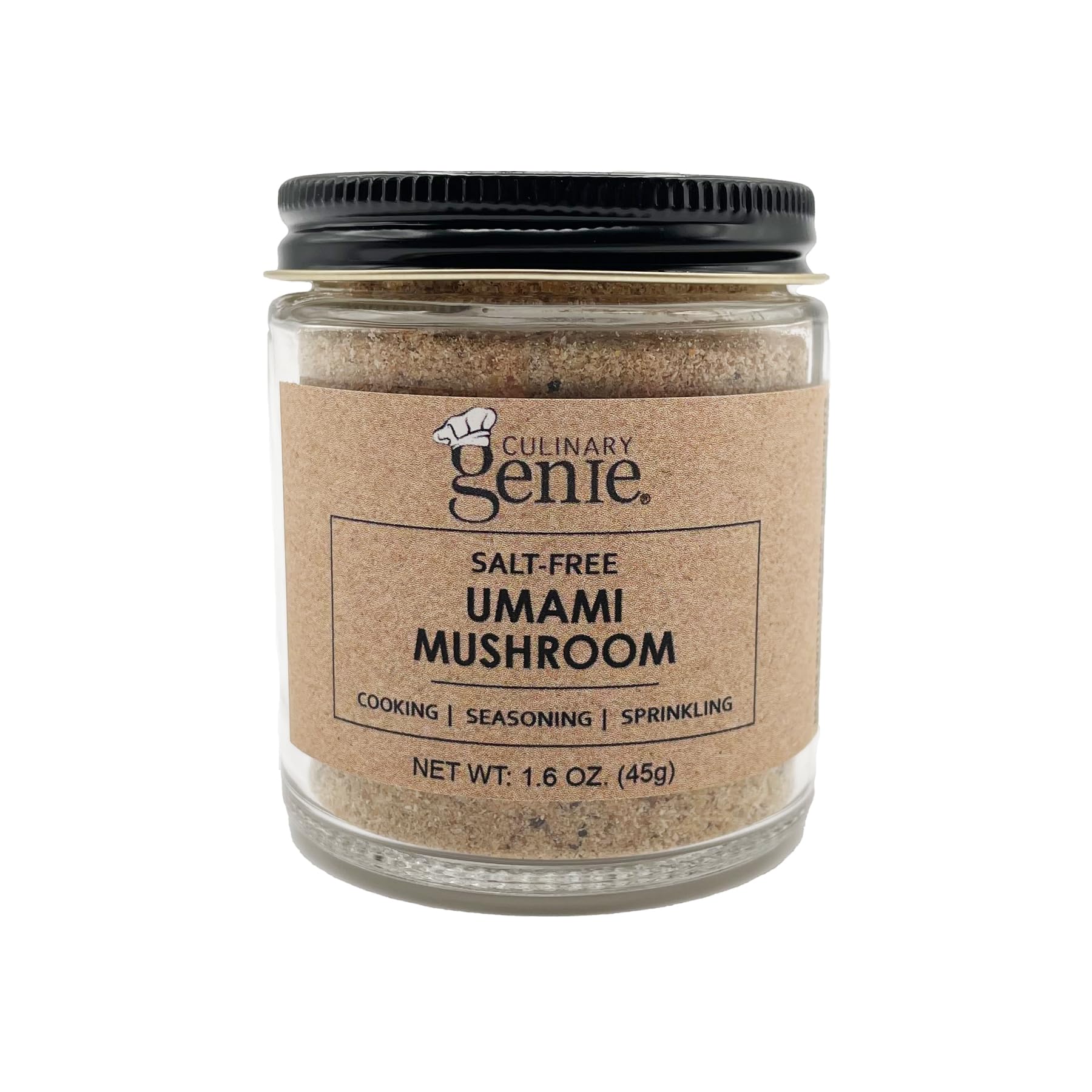 Culinary Genie Salt-Free Umami Mushroom Seasoning Blend - Savory Umami Spice Blend, No Salt Added