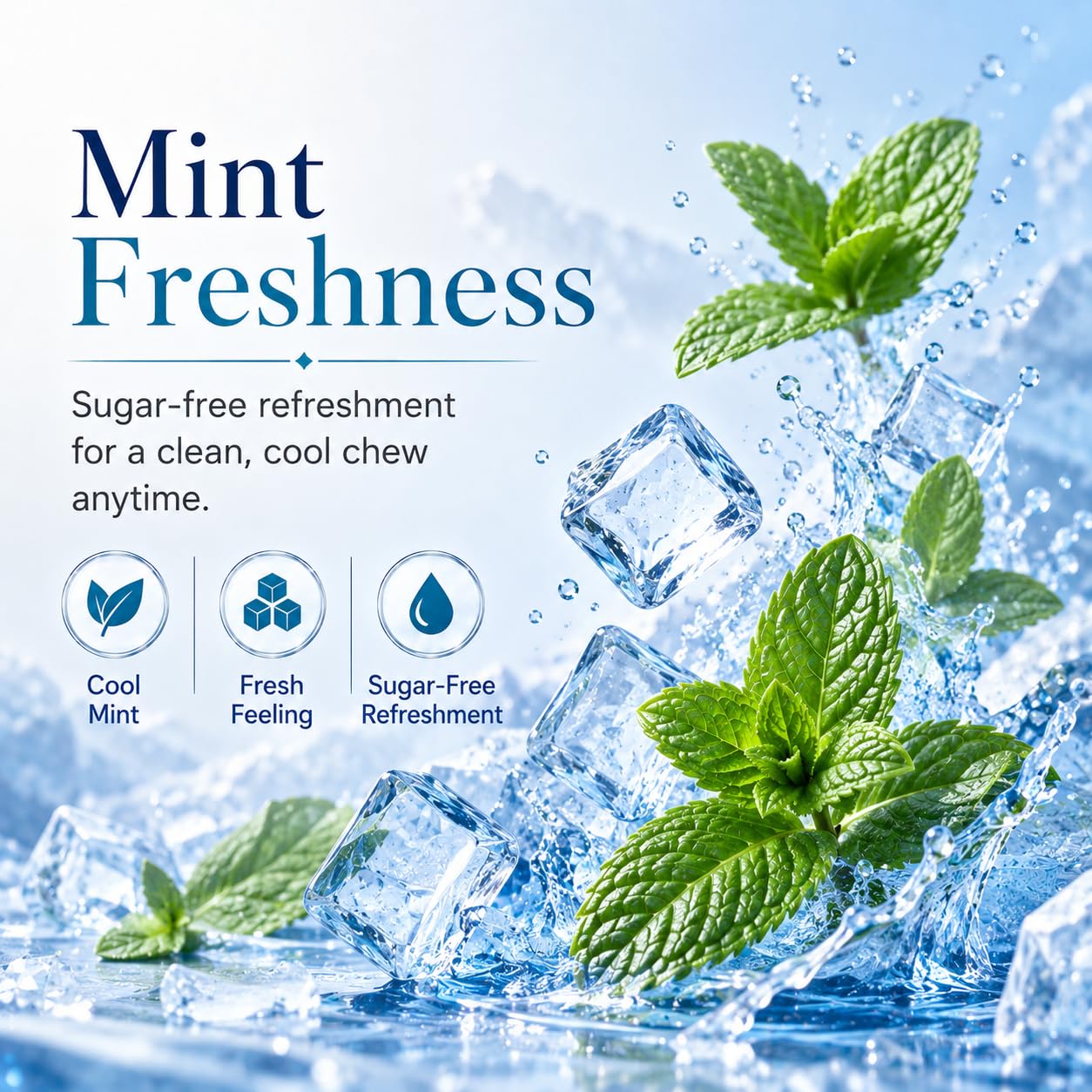 Remineralizing Chewing Gum for Enamel Strength, 240 Count Nano Hydroxyapatite Gum with Xylitol Sugar Free Oral Care Mints for Fresh Breath and Dry