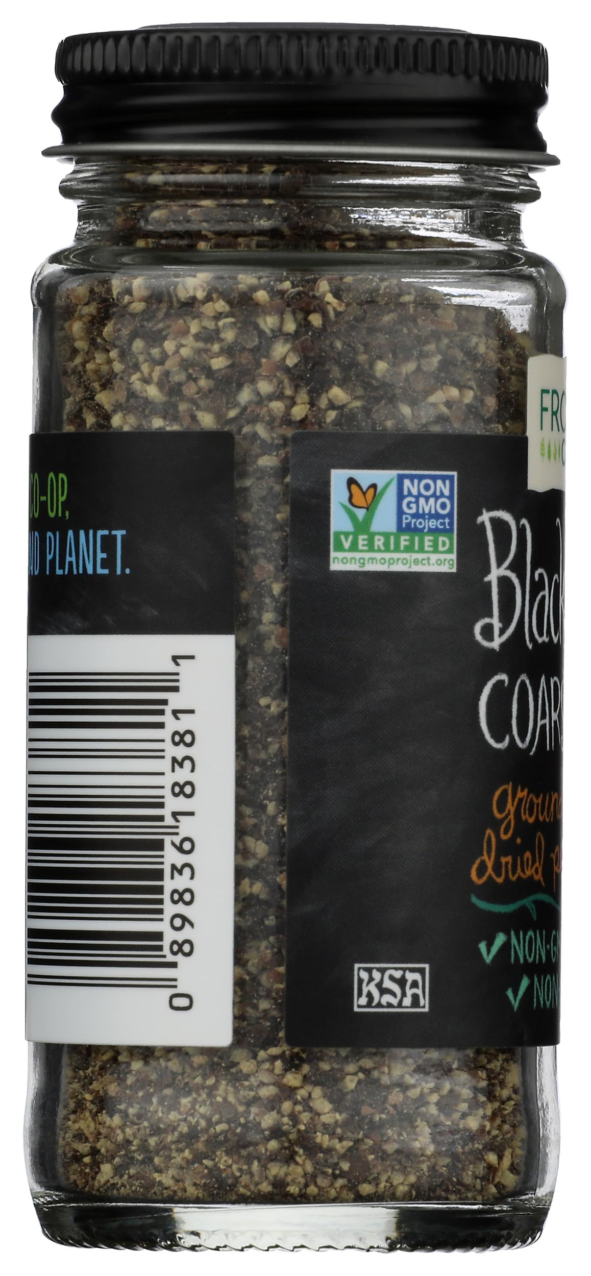 Frontier, Coarse Grind Black Pepper, 1.76 Ounce