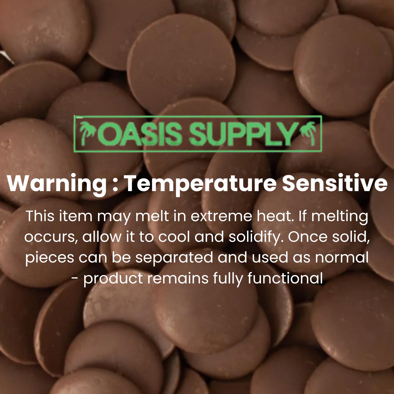 Oasis Supply Merckens Milk Chocolate Melting Wafers - Cocoa Lite Candy Coating for Baking, Molding, Dipping, Drizzling & Candy Making - No Tempering Needed - Dairy, Made in USA - 2 lbs
