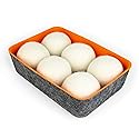 Three by Three Seattle Felt·Like·it!™ Wool Dryer Balls + Storage Bin: Reduce Drying Time, Static Cling, and Energy Use | Natural Alternative to Fabric