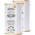 Aleta Farms Organic Olive Oil Extra Virgin, High Phenols, Single Estate PDO, Cold Press, Global Gold Awards, EVOO, Kosher. 16.9 Fl Oz (Pack of 2)