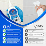 Ribub Mold Stain Remover Gel Heavy Duty Household Cleaning Gel for Washing Machine Seals, Fridge Gaskets, Bathroom & Kitchen Tile Grout, Sinks, Shower