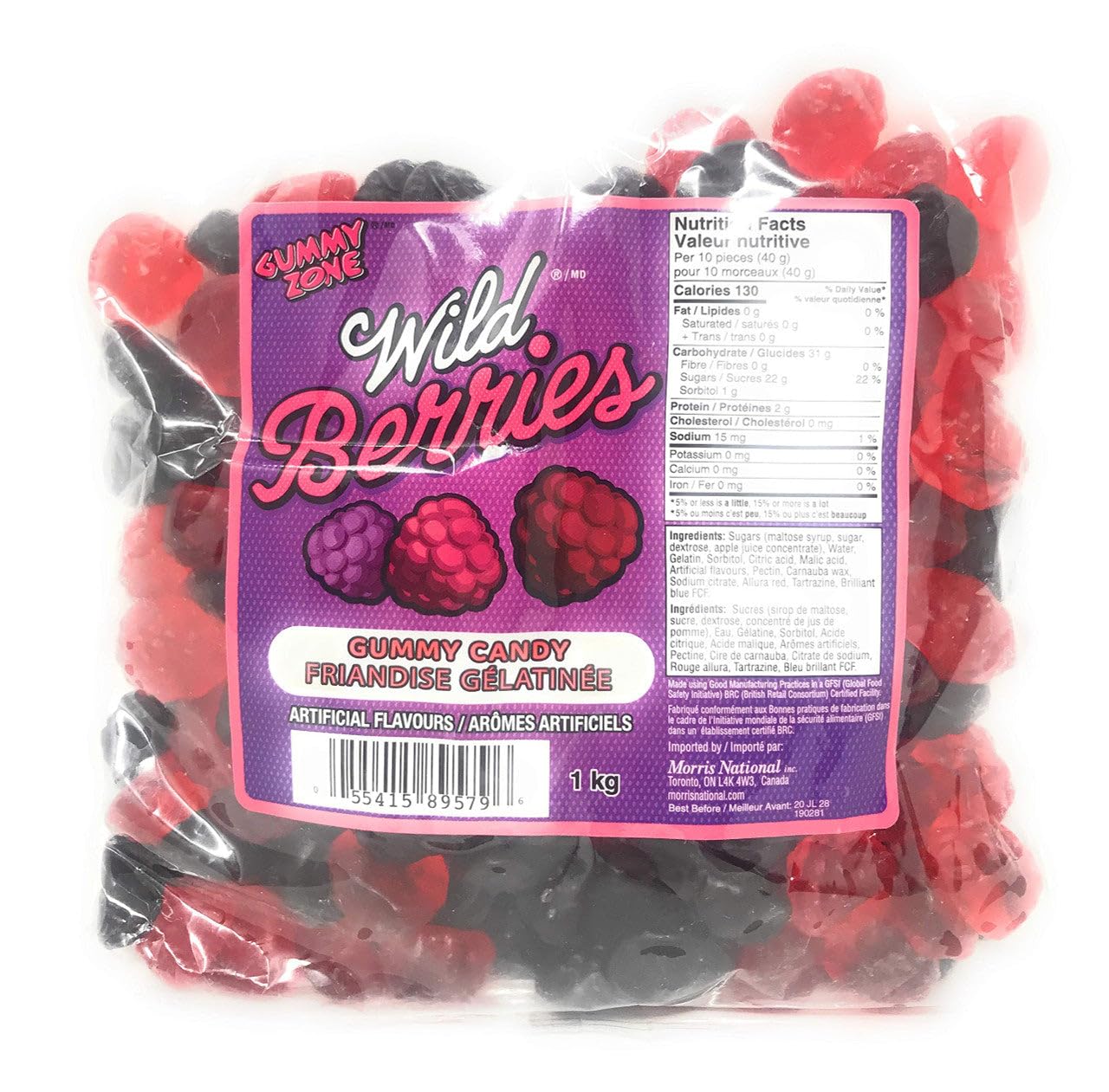 Gummy Zone Wild Berries Gummy Candy - 1kg/2.2lb