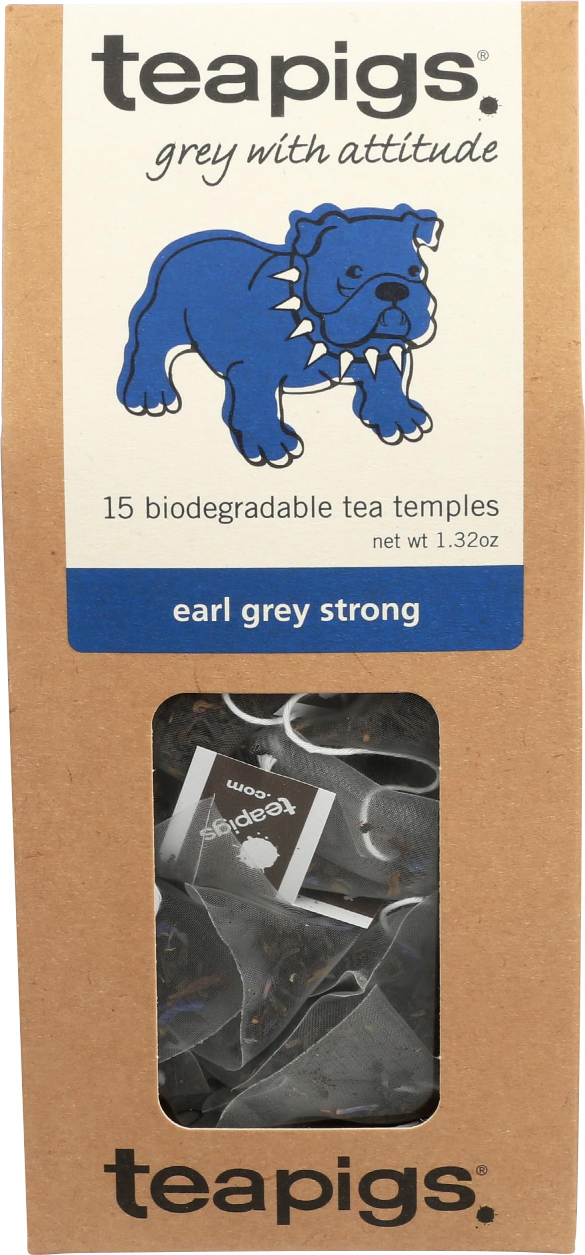 Teapigs Whole Leaf Tea (Earl Grey Strong, 15 Temples)