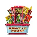 Alamo Chamoy Pickle Kit, Mexican Candy Mix make the Famous TikTok Trend, (13 Pieces) Includes Original Alamo Dill Pickle, Baby Lucas, Lucas Gusano