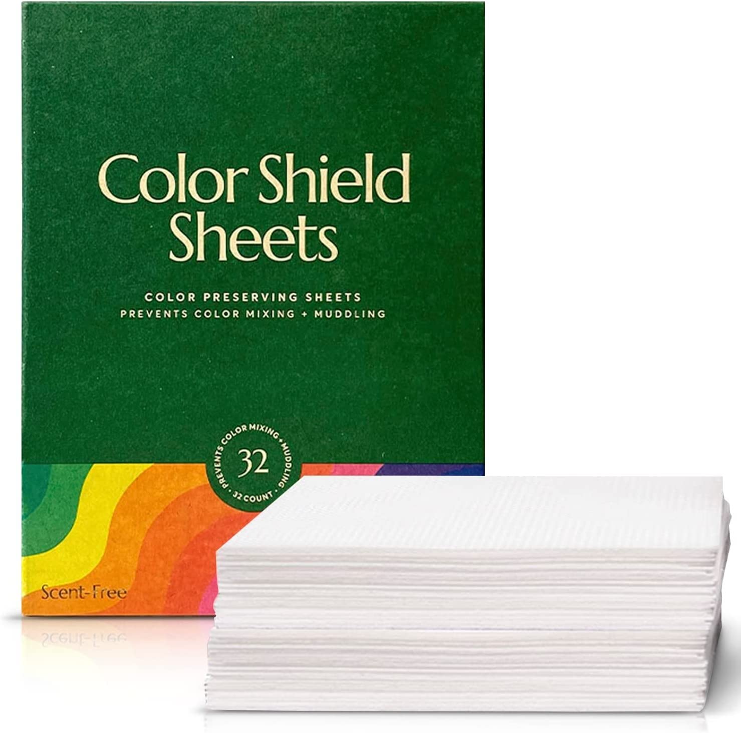 CLEANOMIC Color Shield Sheets (32 Sheets) - Color Preserving Laundry Sheets, Dye Absorbing, Prevent Color Mixing