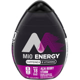 Mio Energy Liquid Water Enhancer Acai Berry Storm Caffeine & B Vitamins 1.62 FL OZ (Pack of 2)