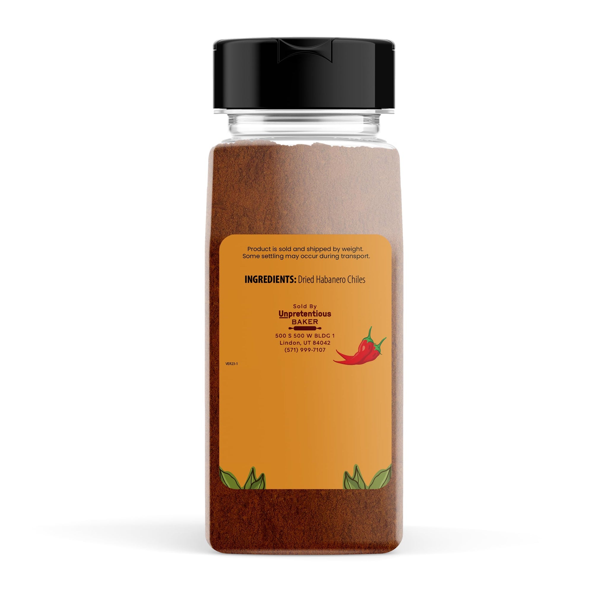 Unpretentious Habanero Powder, 11 oz, Hot & Spicy, Chili & Sauces, Mexican Cuisine
