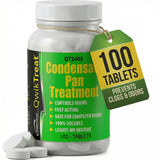 QwikTreat AC Pan Tablets & HVAC Drain Line Cleaner | Condensate Drain Pan Treatment Tabs | Remove Air Conditioner Pipe Clogs, Algae, & Control Odors