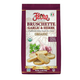 Flora Foods Organic Bruschette Mini Toasts (Garlic & Herbs) - Imported from Italy - Bread for Bruschetta