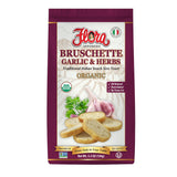 Flora Foods Organic Bruschette Mini Toasts (Garlic & Herbs) - Imported from Italy - Bread for Bruschetta