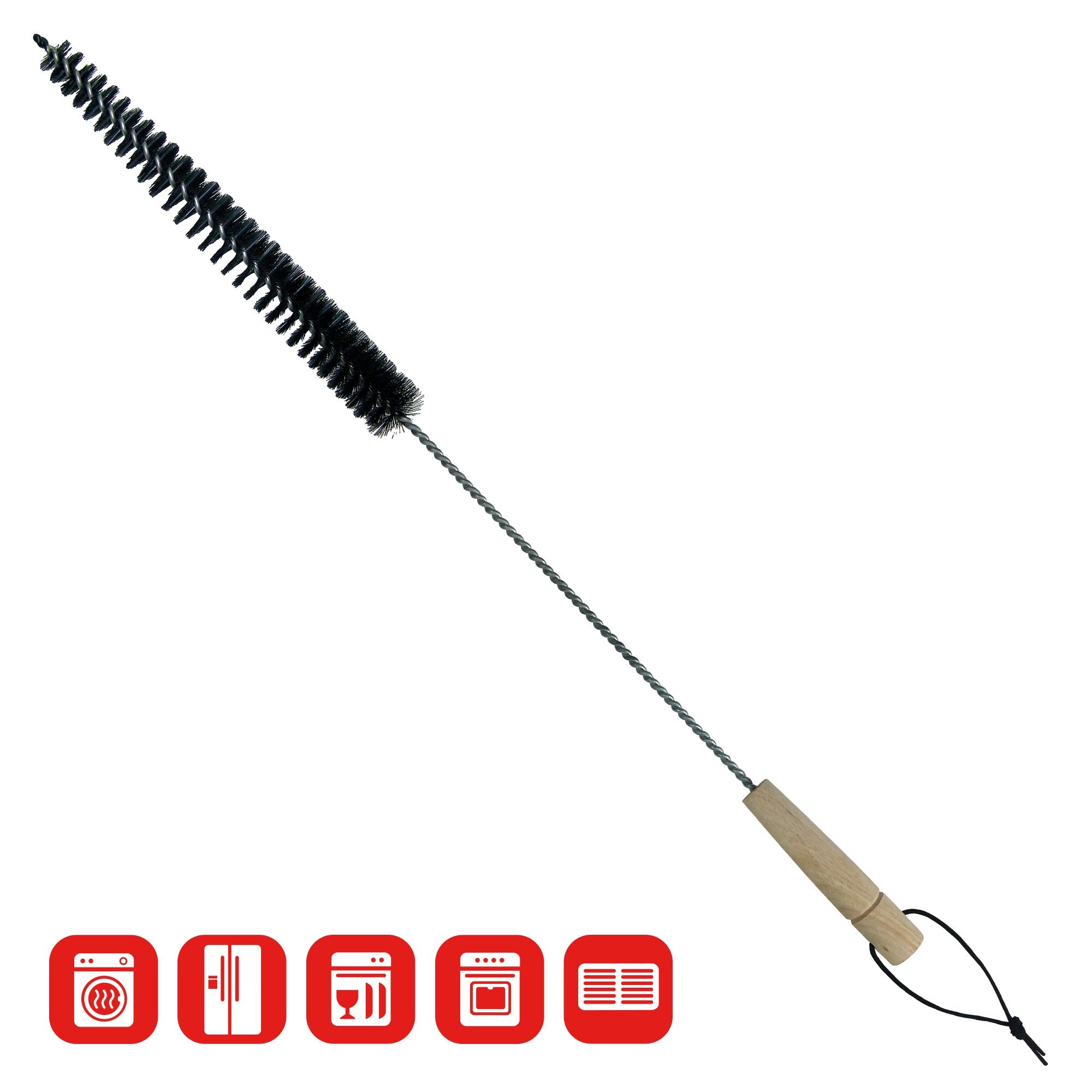Deflecto Multi-Purpose Appliance Brush, Remove Dangerous Lint, 27.5" Reach (DVBRUSH/12)