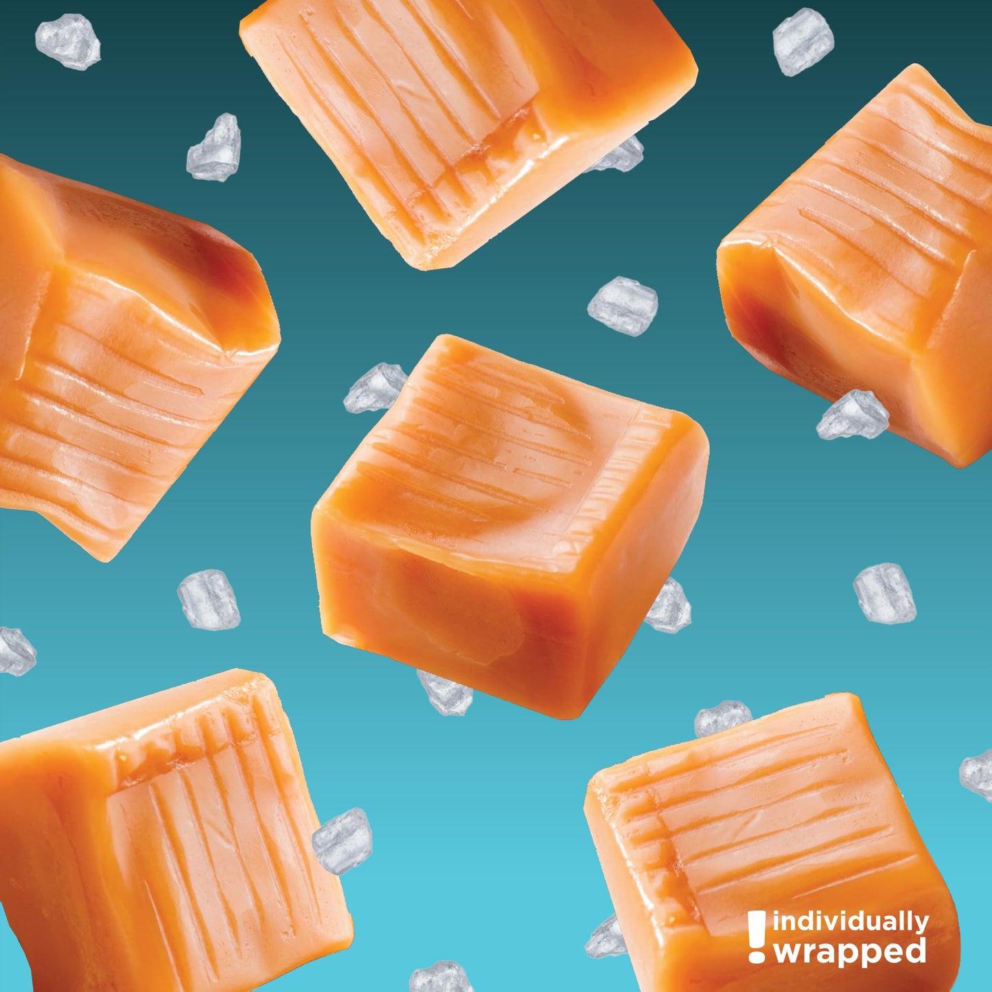 Sea Salt Caramel Cubes Candy 2 Pounds, Individually Wrapped, Bulk Pack (About 150 Count)
