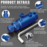 Broken Pipe Thread Remover, Broken Pipe Extractor Tool,Broken Faucet Extractor,Stripped Screw Extractor, Broken Faucet Removal Tool for Damaged Faucet