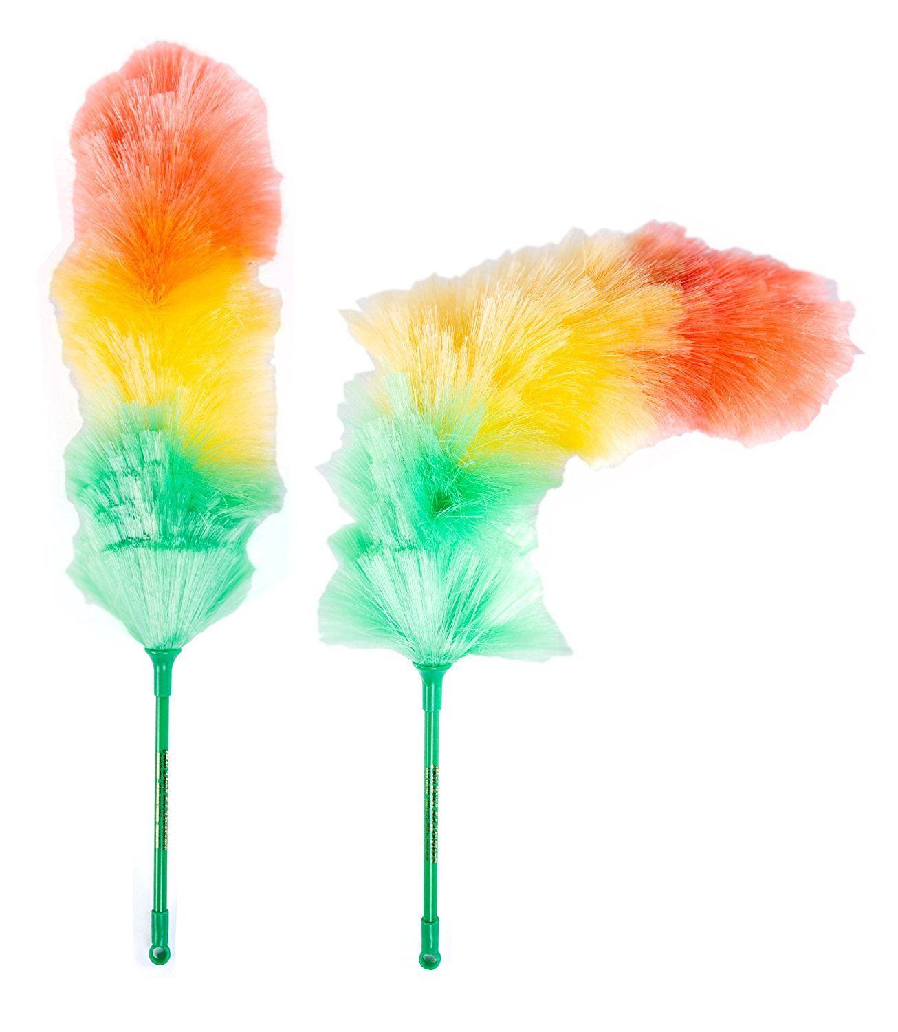 Kitchen + Home Large Static Duster - 27" Inch Electrostatic Feather Duster attracts dust Like a Magnet! - Assorted Colors Will Ship