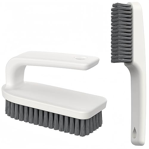 2 Pack Scrub Brush Laundry Cleaning Brush Soft Bristle Household Cleaning Brushes Carpet Brush Upholstery Brush Small Scrubbing Brush Stain Remover