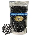 Dark Chocolate Covered Almonds - Crunchy Almonds Drenched in Rich Dark Chocolate (2 pound bag)