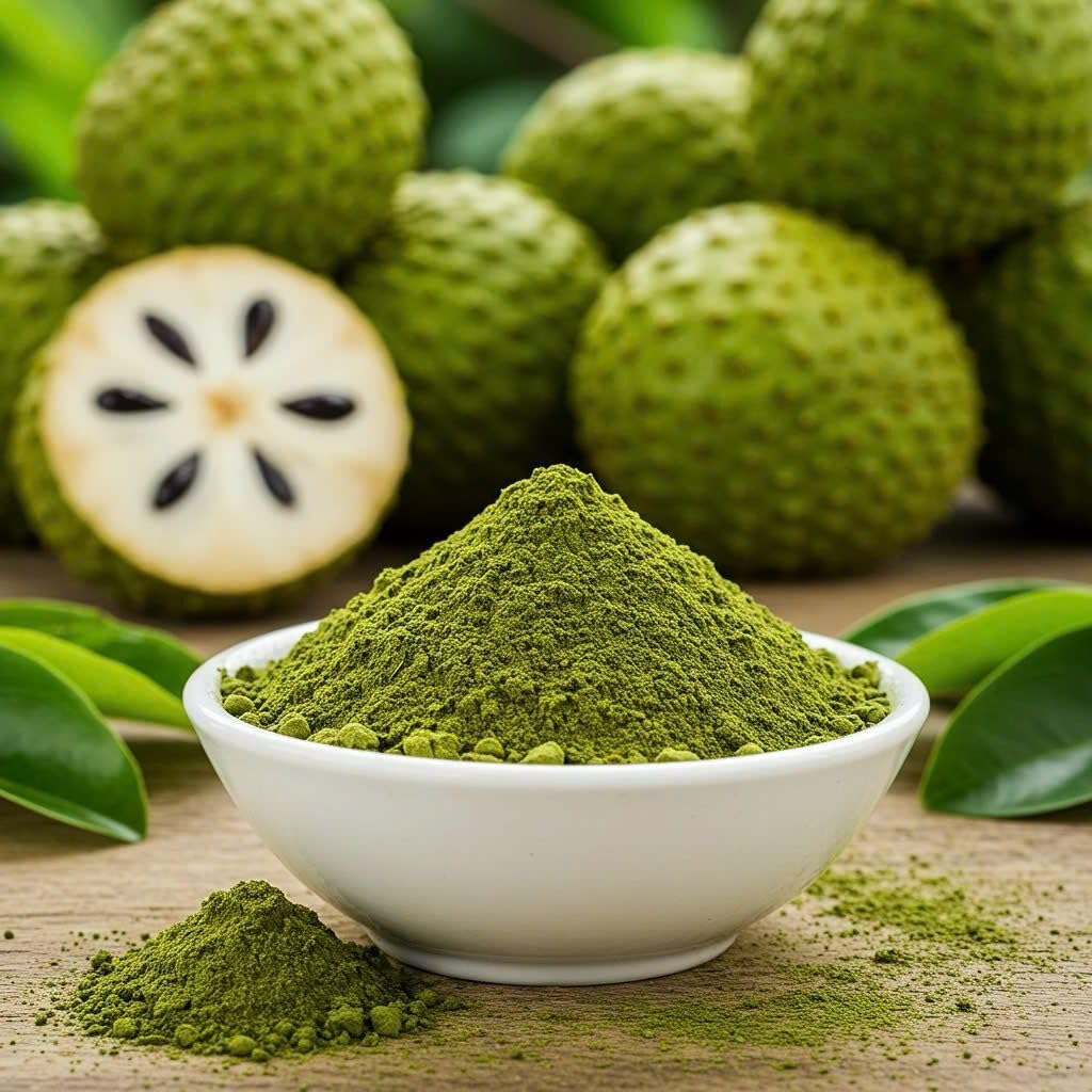 Nutrigins 4oz Soursop Leaf Powder - 100% Natural & Pure Graviola Leaves | Soursop Leaves Powder for Tea, Smoothies & Drinks | No Additives