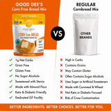 Good Dee’s Corn Bread Baking Mix - Grain Free, Sugar Free, Gluten Free, Wheat Free, and Low Carb,7.5 Oz