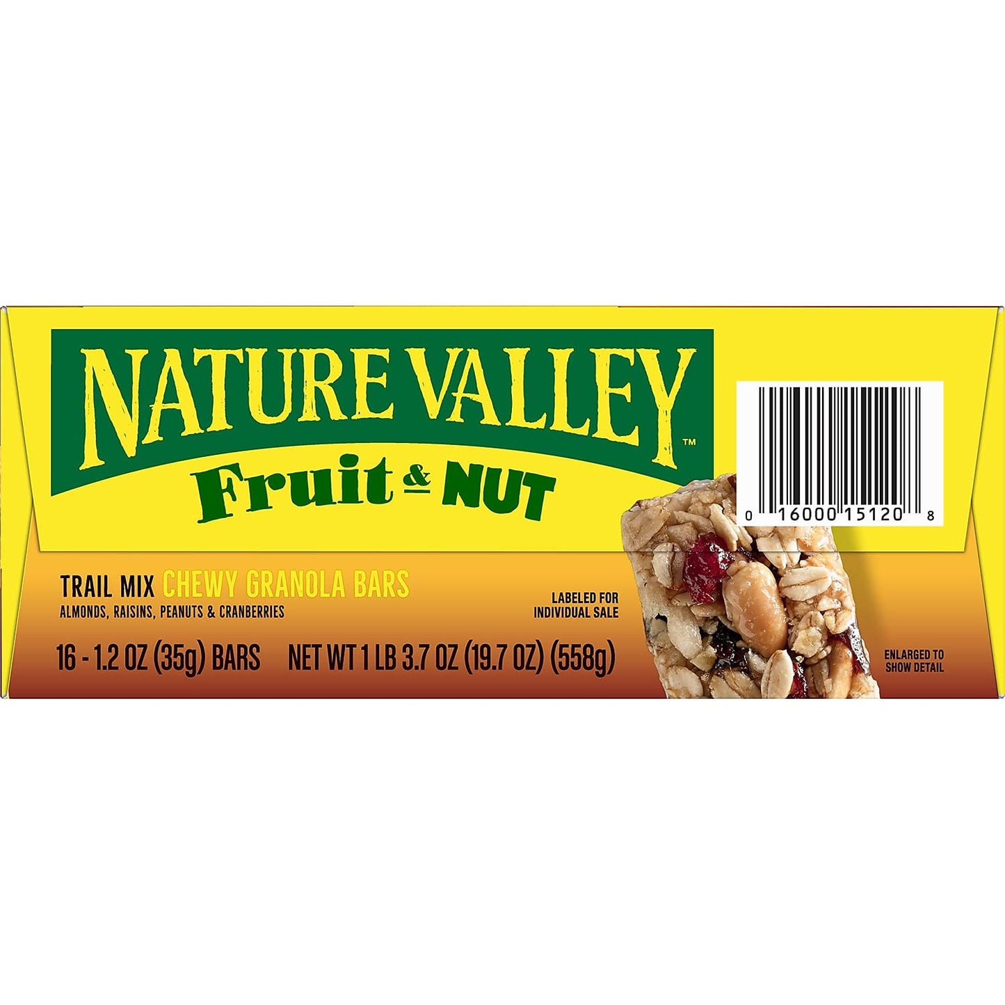 Granola Bars, Chewy Trail Mix Cereal, 1.2oz Bar, 16/Box