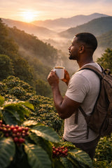 Kafe Lokal Haitian Ground Coffee 9oz - Premium 100% Arabica Dark Roast Coffee, Caribbean Mountain Coffee, Rich Aroma & Smooth Flavor
