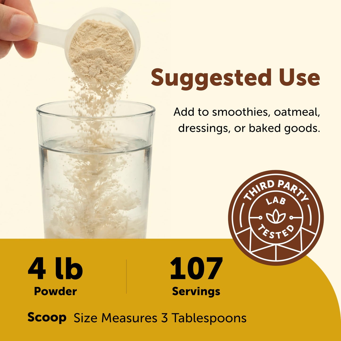 Micro Ingredients Pure Peanut Butter Powder, 4 lb | Made from Fresh Roasted Peanuts | No Added Sugar or Salt | 10g Plant-Based Protein 10% DV, 88%