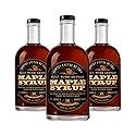 Lincoln County Reserve 100% Pure Maple Syrup with Robust Taste - 100% Pure Artisan Maple Syrup - Made in the USA, 24 oz Glass Bottle 3 Pack
