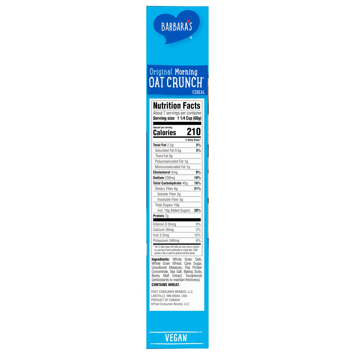 Barbara's Bakery, Non-Gmo Cereal, Morning Oat Crunch, 14 Oz (Packaging May Vary)