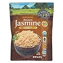 Family Farms Organic Brown Jasmine Rice, Thai Hom Mali, 8 Ounce (Pack of 3)