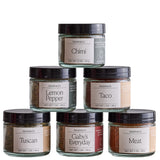 Dalkin & Co Mini Seasoning Discovery Set, 6 Signature Spice Blends for Cooking and Gifting With Tuscan, Chimi, Taco, Meat, Lemon Pepper & Gaby’s