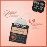Wissotzky Sunny Peach Black Tea, 20 Tea Bags | Antioxidant Rich | Fruity Delight | Black Tea Bags