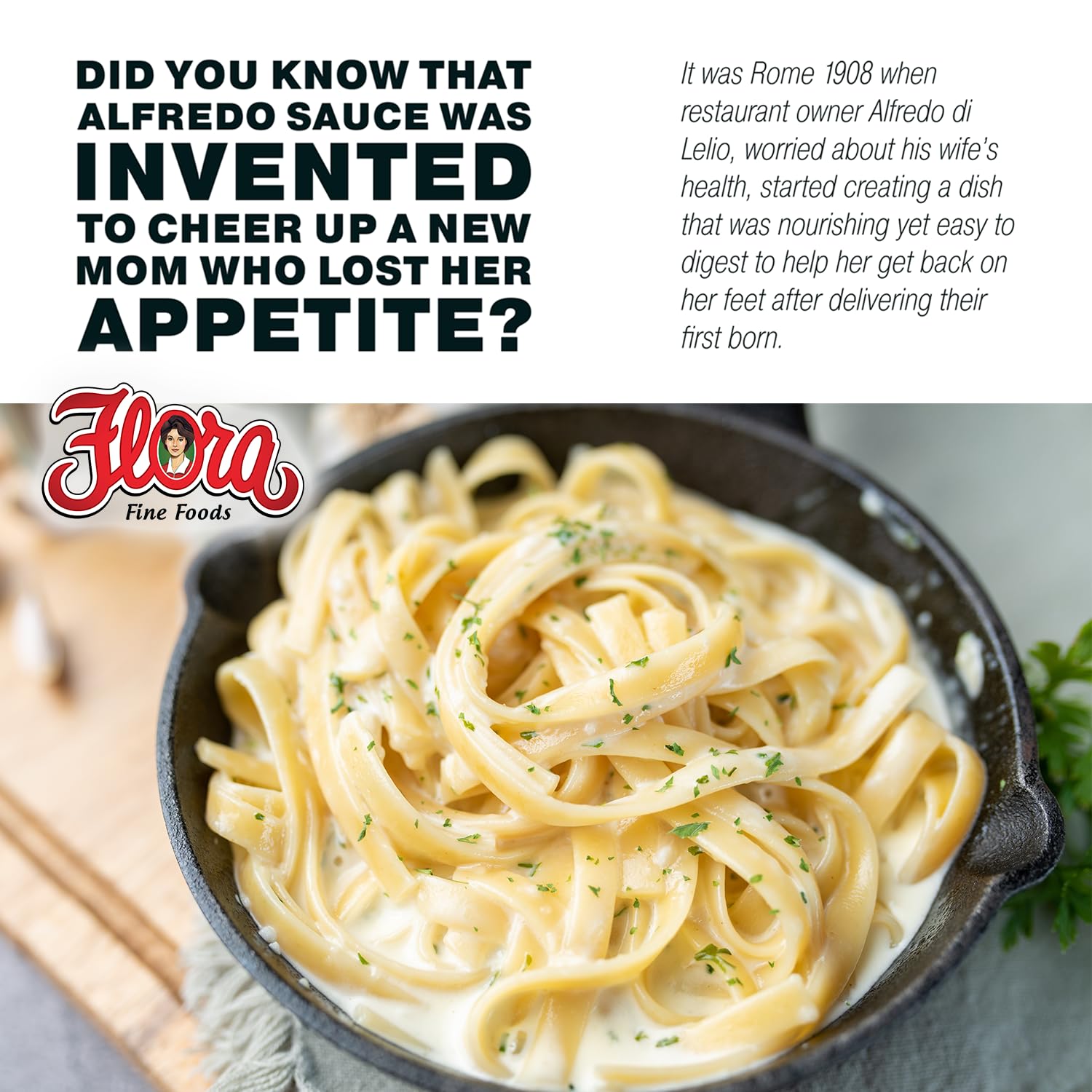 Flora Foods Alfredo Sauce Restaurant Style (15 OZ)