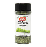 Badia Dried Chives, 0.25 oz - Premium Air-Dried Chives - Fresh & Flavorful for Soups, Salads, Eggs, Dips, and More - Sealed for Freshness