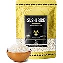 Soeos Sushi Rice, Medium Grain, White Sticky Rice for Sushi Rolls and Japanese Food, Calrose Rice, 2 Pound (32 Ounce)