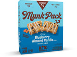 Granola Bar Blueberry Almond Vanilla | Munk Pack Low Carb Keto & Plant Based Snacks | Non-GMO | Low Sugar, Erythritol Free Snack and Breakfast Bars |