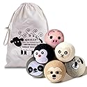 Natural Wool Dryer Balls XL 6-Pack - 100% New Zealand Wool, Reusable Eco-Friendly Fabric Softener, Reduces Wrinkles, Static & Drying Time