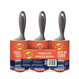 Scotch-Brite Everyday Clean Lint Roller, 3 Pack, Lint Remover for Pet Hair, Dark Clothes, Furniture, and Dusty Surfaces, Picks Up Fur & Fluff in Your