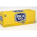 "Inca Kola The Golden Kola - 12 fl oz Cans (Pack of 12) - La Kola Dorada - Peruvian Golden Soda - Carbonated Soft Drink with Unique Sweet Flavor