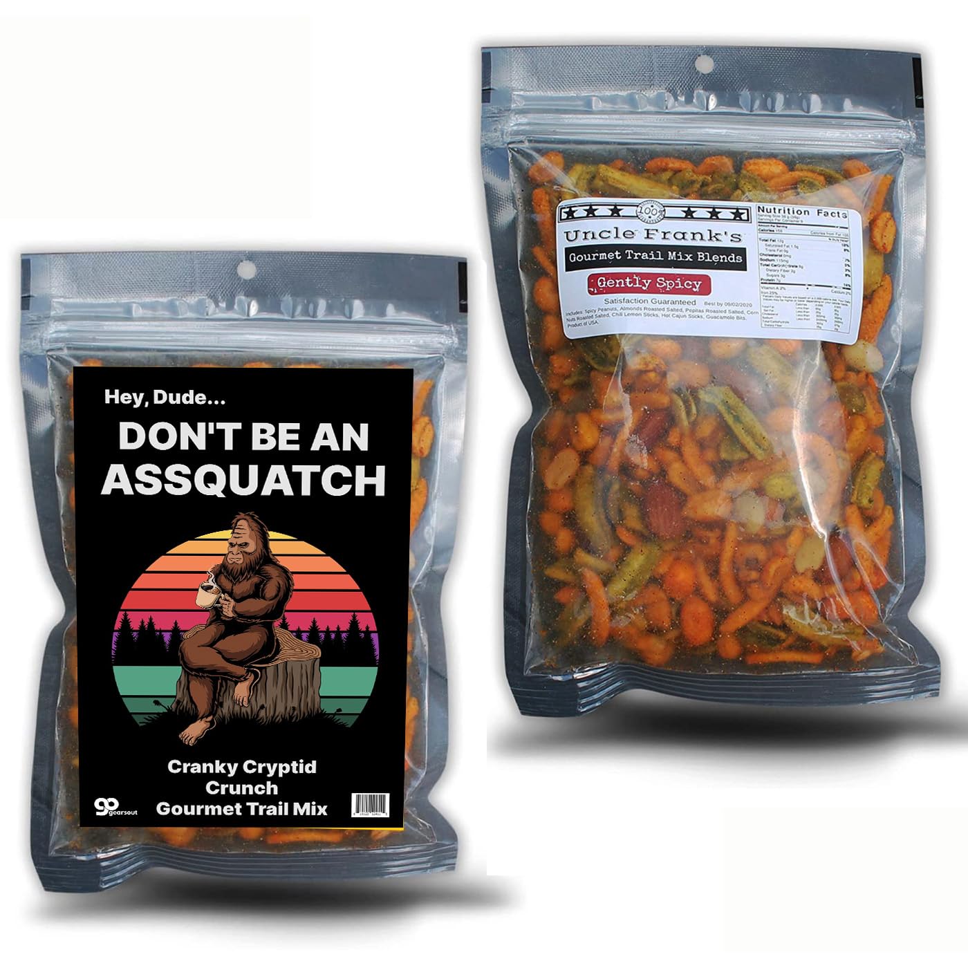 Dont Be An Assquatch Trail Mix for Men Stocking Stuffers for Teen Son Cryptid Bigfoot Monster Sasquatch Lovers Fun Adult Easter Basket Gourmet Snack