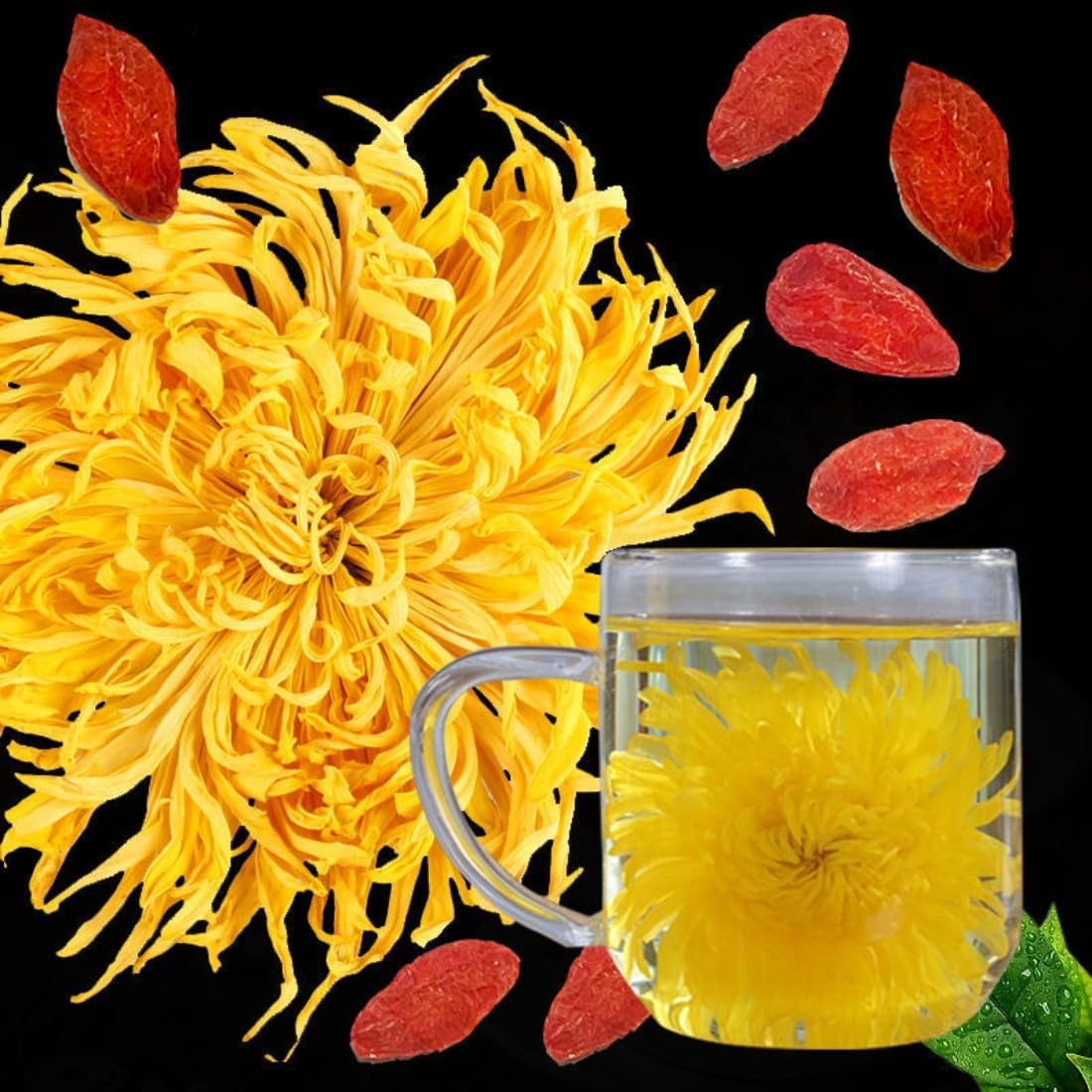 Zercumm Huangshan Big Flower Chrysanthemum Tea 20Pcs One Cup Simple Pack Chrysanthemum