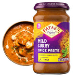 Patak’s Mild Curry Spice Paste - Mild Indian Cooking Paste with Freshly Ground Spices - Ideal for Chicken, Vegetables, and One-Pot Meals - Warm