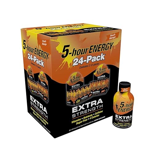 5-Hour Energy Shot, Extra Strength Peach Mango 1.93 oz. ea., 24 pk. A1