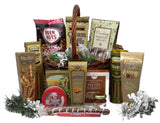 Gift Basket Village: Bountiful Holiday Harvest - Gourmet Nuts, Sweets, Jam, Candle & Ornament Set