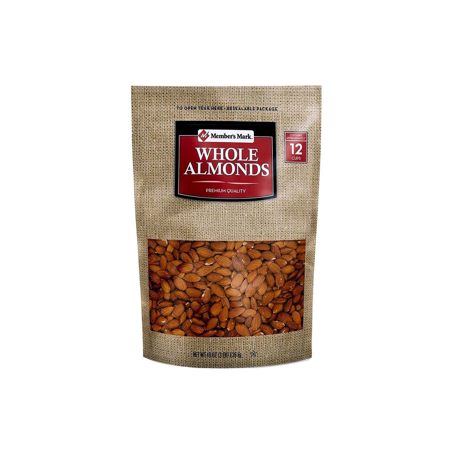 Member's Mark Whole Almonds, 48 Ounce