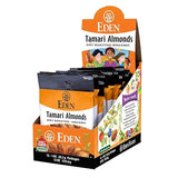 Eden Organic Tamari Almonds, Dry Roasted, Pocket Snacks, 1 oz