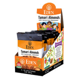 Eden Organic Tamari Almonds, Dry Roasted, Pocket Snacks, 1 oz